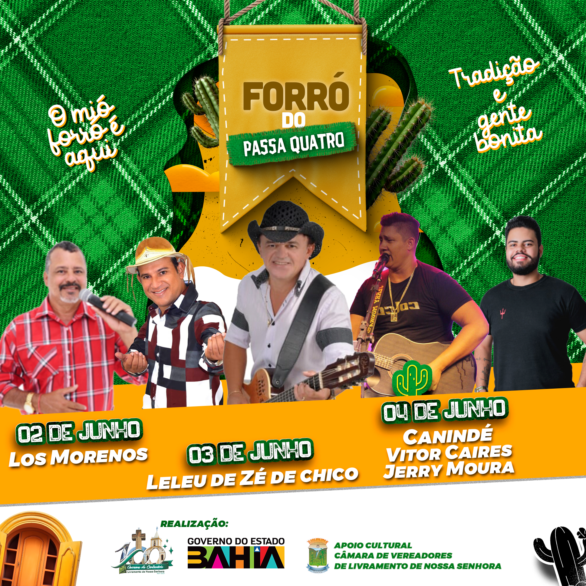 A espera acabou! Hoje começam os festejos de Santo Antônio nos Bairros Estocada e Passa Quatro em Livramento de Nossa Senhora.