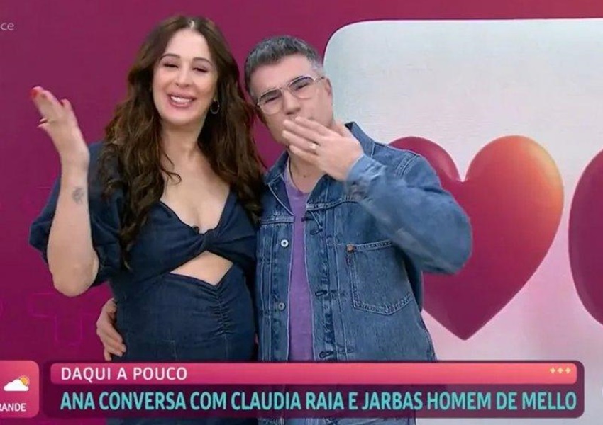   Claudia Raia revela sexo e nome do terceiro filho no 'Mais Você'