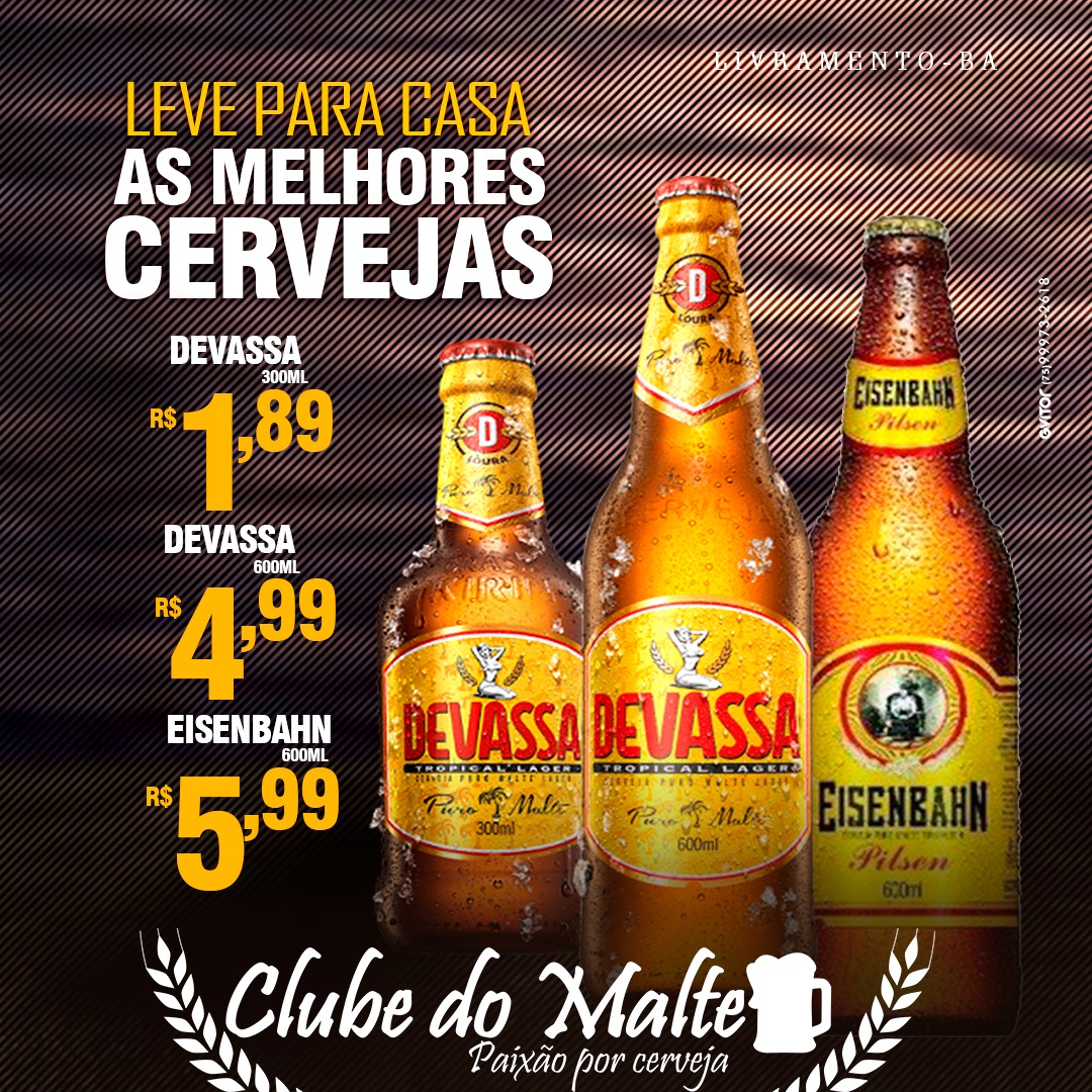 Pensou em tomar aquela cerveja extremamente gelada? Então você pensou no Clube do Malte