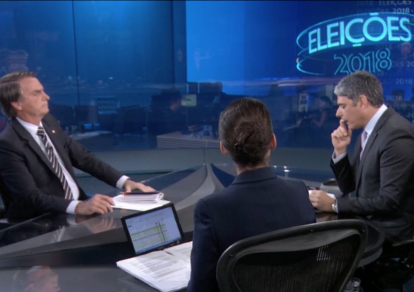 Bolsonaro deve ser primeiro entrevistado do Jornal Nacional; veja ordem e datas