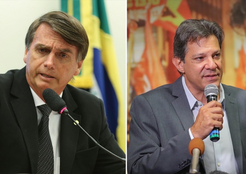 Pesquisa Vox Populi: Bolsonaro tem 44% das intenções de voto e Haddad 39%