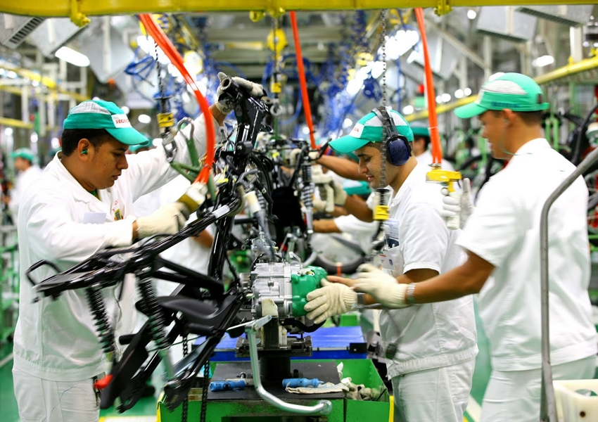 Produção de motos no Brasil cresce 24% em fevereiro