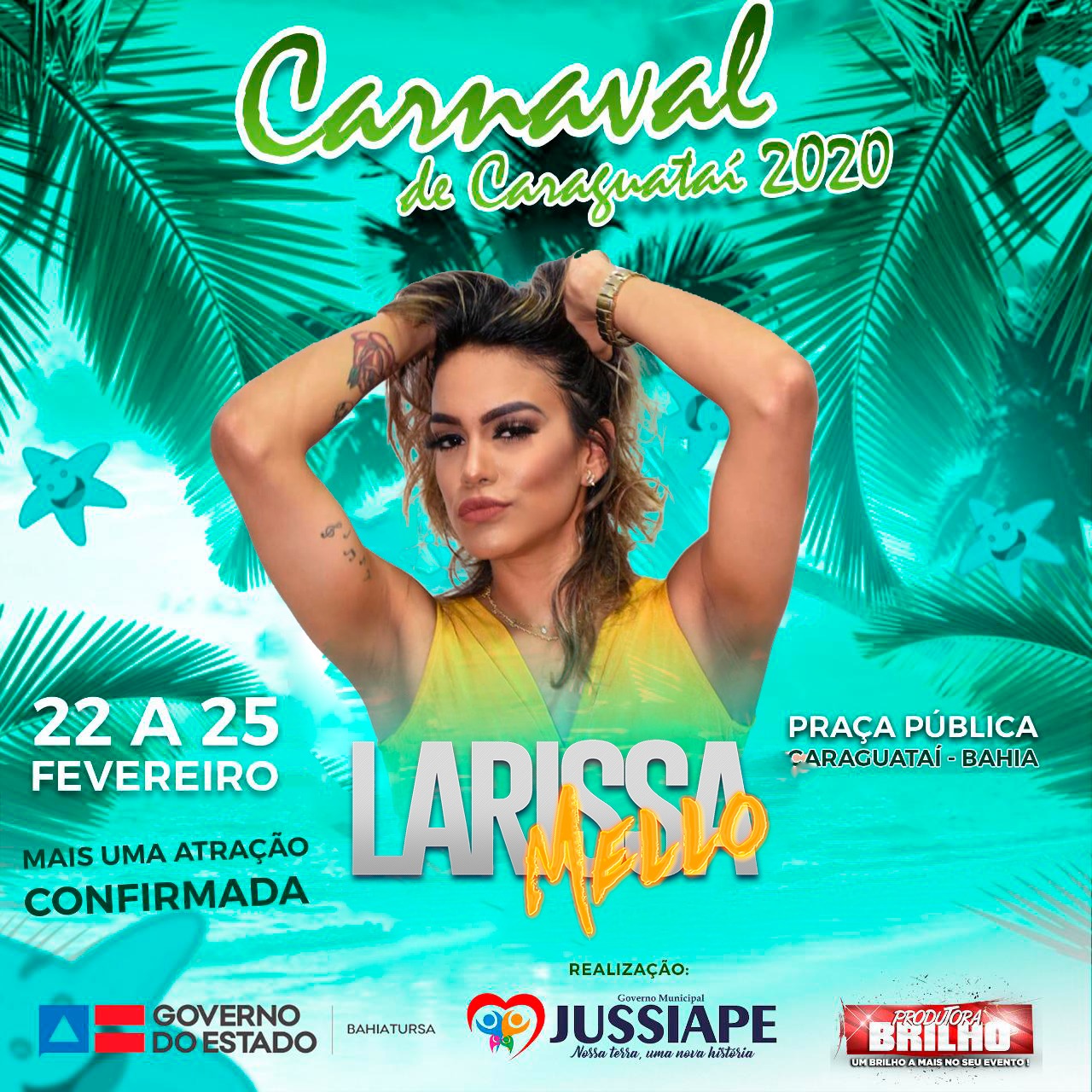 Larissa Mello é mais uma atração confirmada no Carnaval de Caraguataí