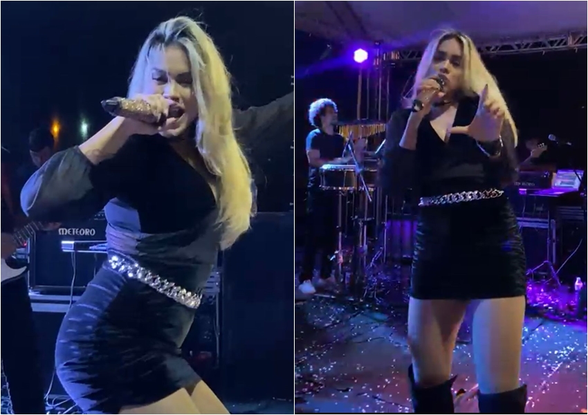 Tradicional festa de São Pedro em Iguatemi teve cantora Larissa Mello