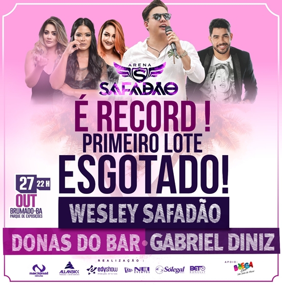 Arena Safadão: Primeiro lote se esgotou com record de vendas