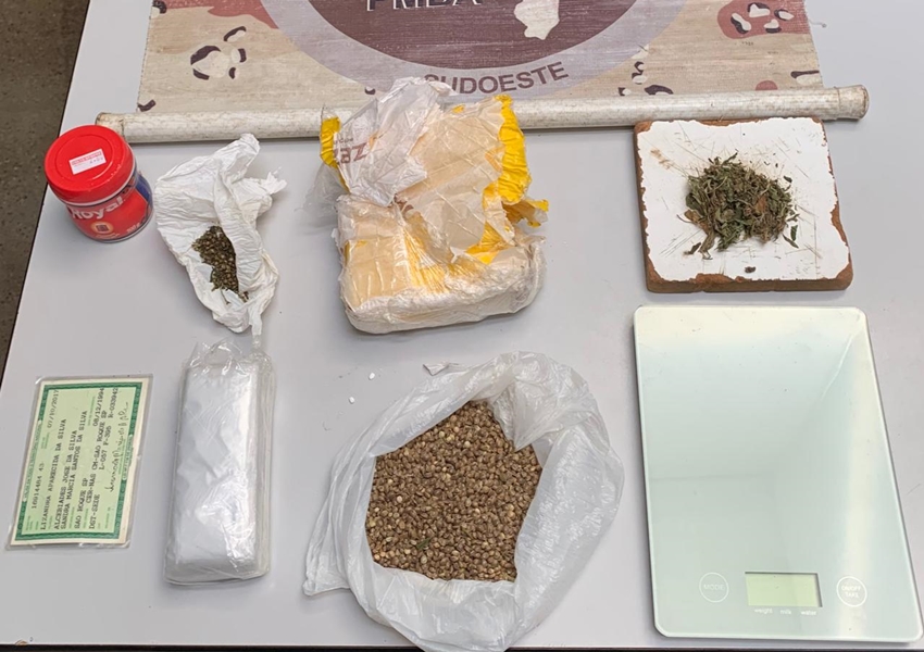CIPE Sudoeste  realiza apreensão de drogas em Livramento