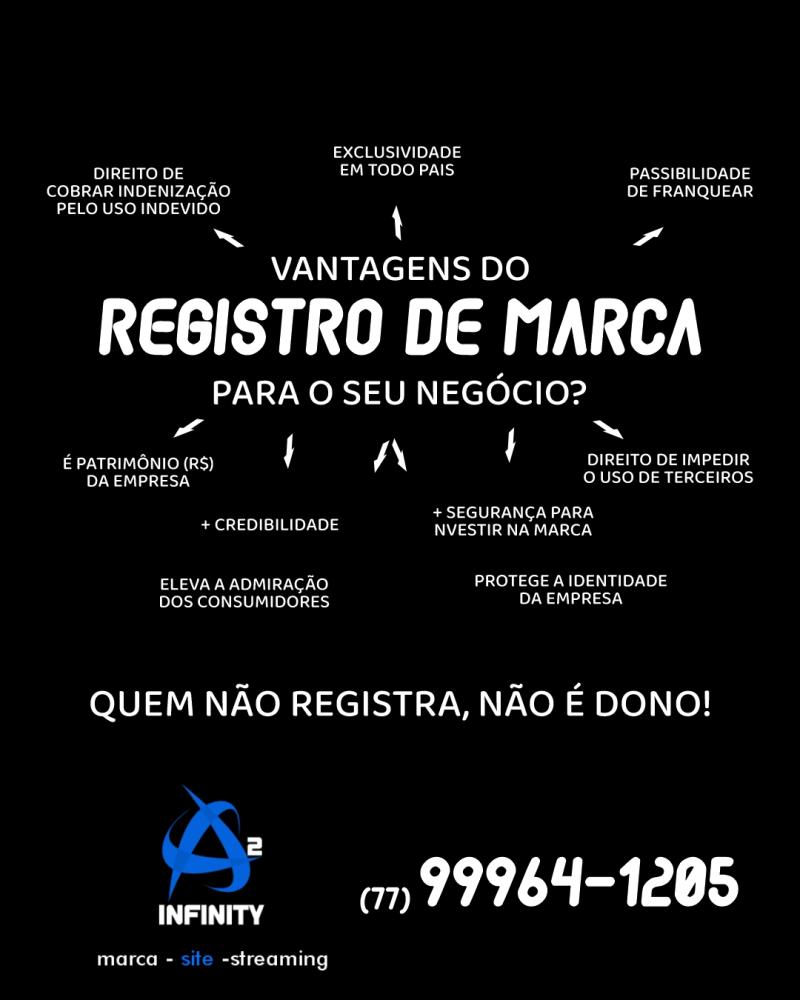 Venha registrar sua marca com A2 Infinity