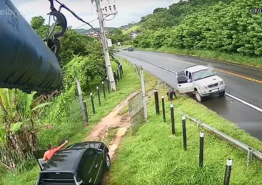 VÍDEO: PM reage a tentativa de assalto e atinge um criminoso na Bahia; bandidos foram presos