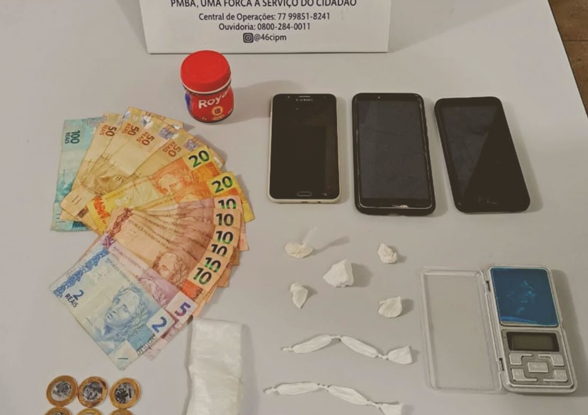 Livramento: Homem é preso acusado de tráfico de drogas no Bairro Benito Gama