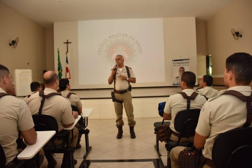 Comandante Cel. PM Anselmo Alves Brandão visita Livramento de Nossa Senhora 
