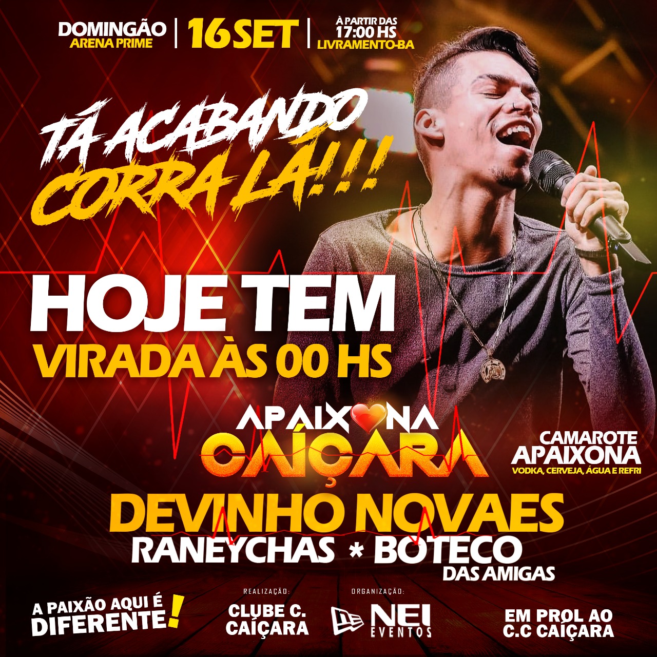 Apaixona Caiçara: Hoje tem virada de preço; corra e adquira o seu ingresso