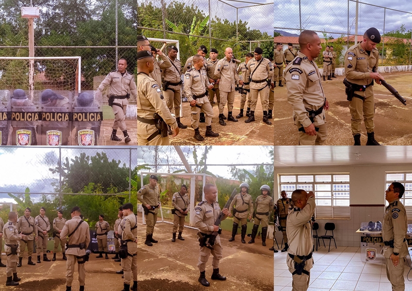 46ª CIPM realiza Instrução de Instrumentos de Menor Potencial Ofensivo para Soldados