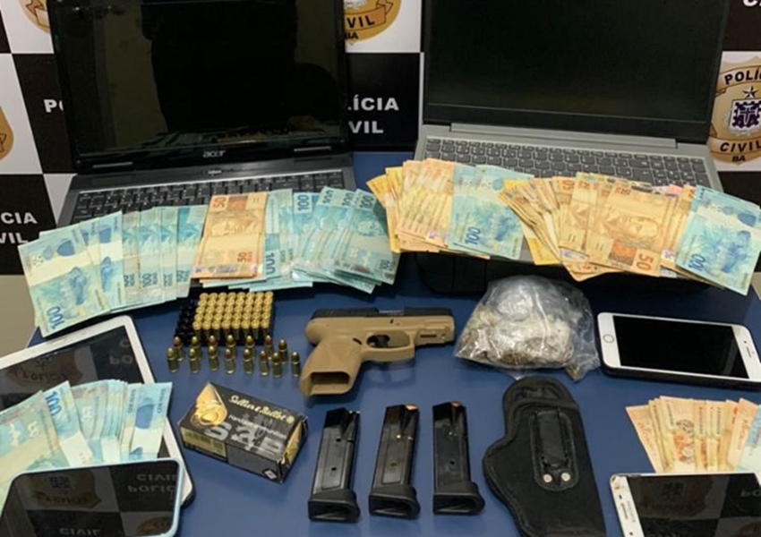 Conquista: Suspeito de tráfico, lavagem de dinheiro e fraudes bancárias é preso com R$ 8 mil