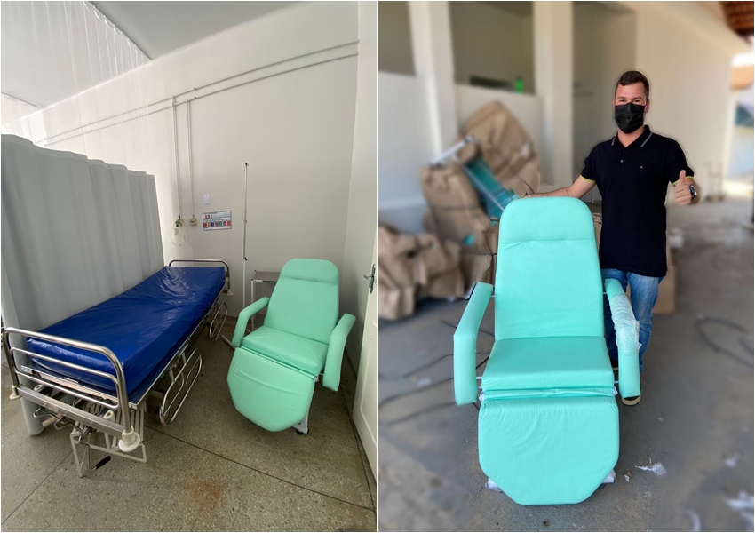 Vereador Paulo Lessa Filho comemora aquisição de poltronas para o Hospital de Livramento fruto de sua indicação