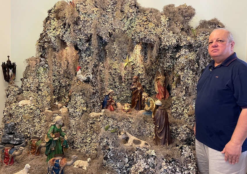 Presépio tradicional de Padre Rinaldo Pereira encanta em Livramento de Nossa Senhora