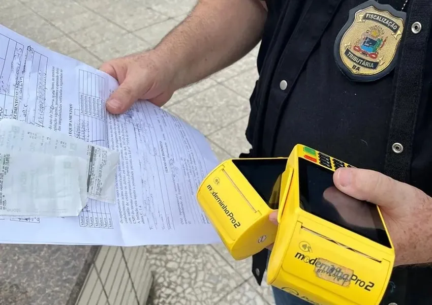 Operação Fisco Presente apreende mais de mil maquininhas de cartão irregulares na Bahia