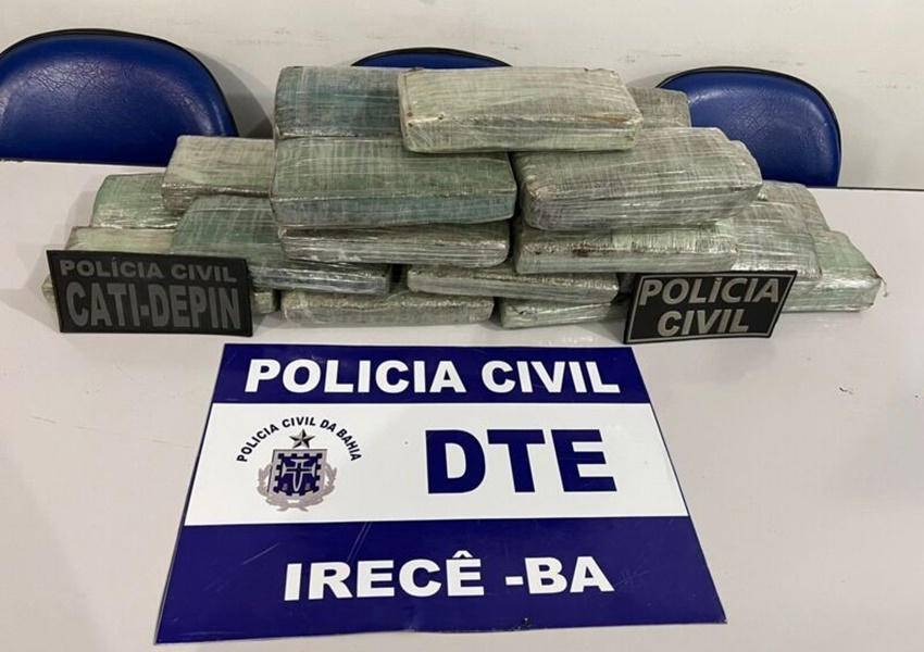 Homem é preso na BA com 23 kg de maconha avaliados em R$ 20 mil