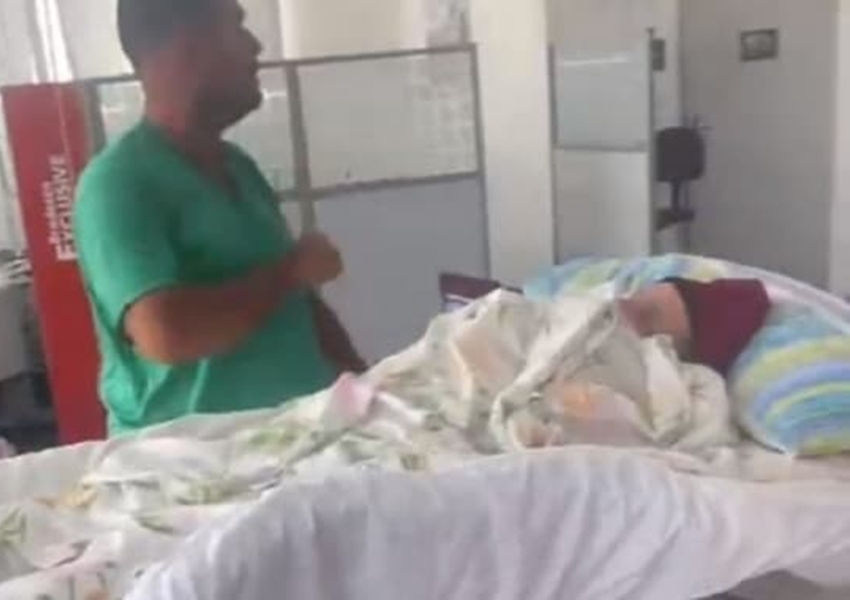 Idosa de 93 anos é levada acamada a agência do Bradesco em Serra Preta para realizar  'prova de vida' do INSS