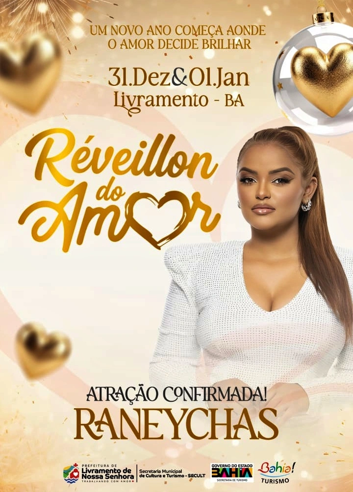 Réveillon do Amor anuncia mais uma atração confirmada para a virada em Livramento de Nossa Senhora
