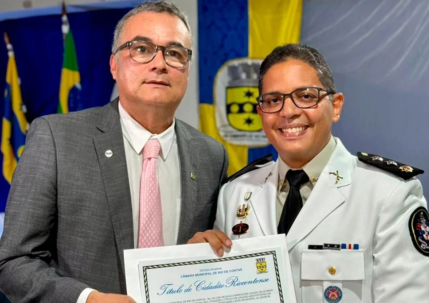 Major Wagner Rocha é homenageado pela Câmara de Rio de Contas