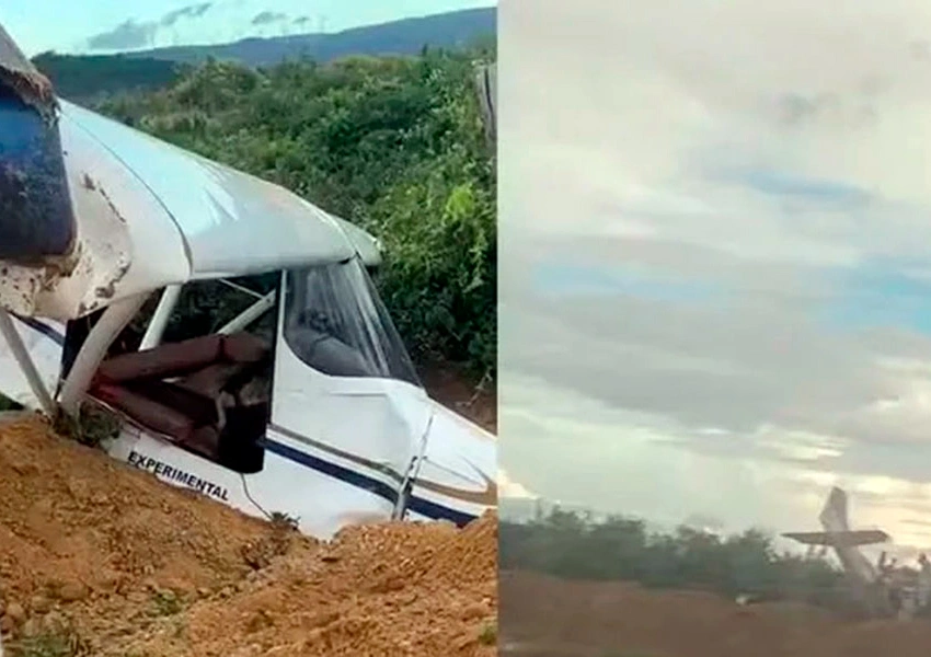 Irmão de deputado Charles Fernandes fica ferido após avião fazer pouso forçado em Guanambi
