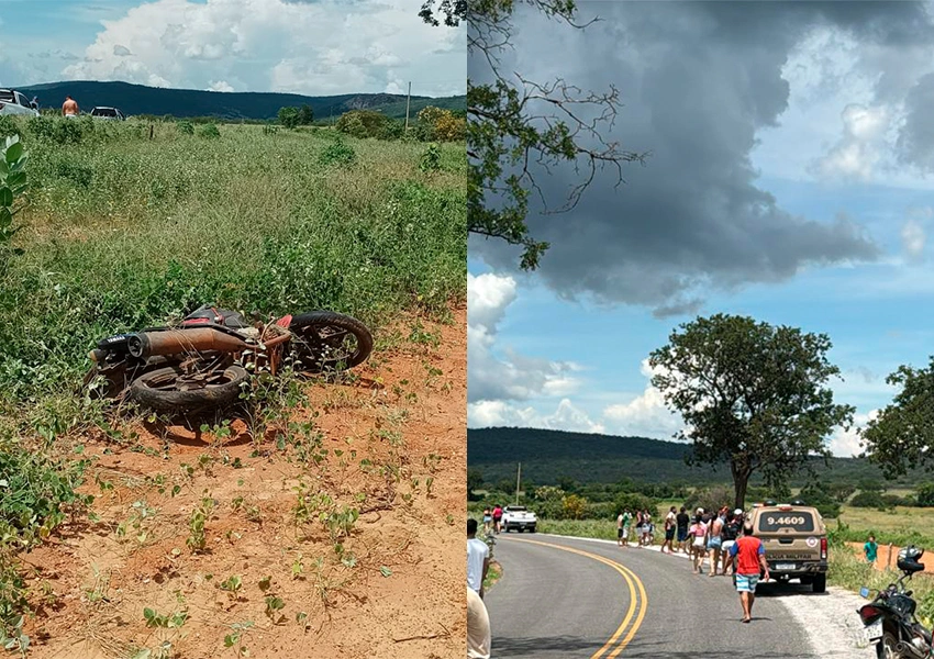 Dois jovens morrem em acidentes de moto na madrugada em Dom Basílio