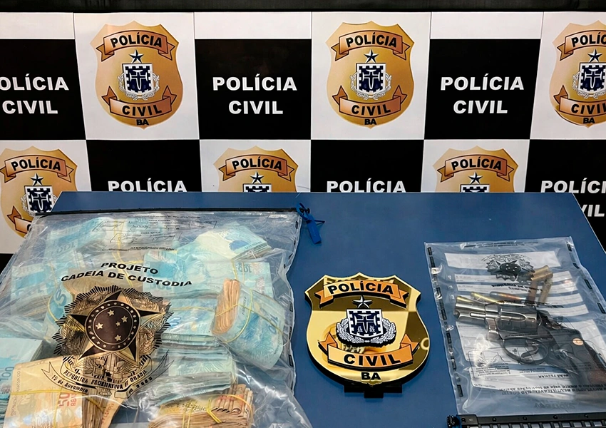 Polícia Civil deflagra operação contra organização criminosa e apreende R$ 150 mil em Vitória da Conquista