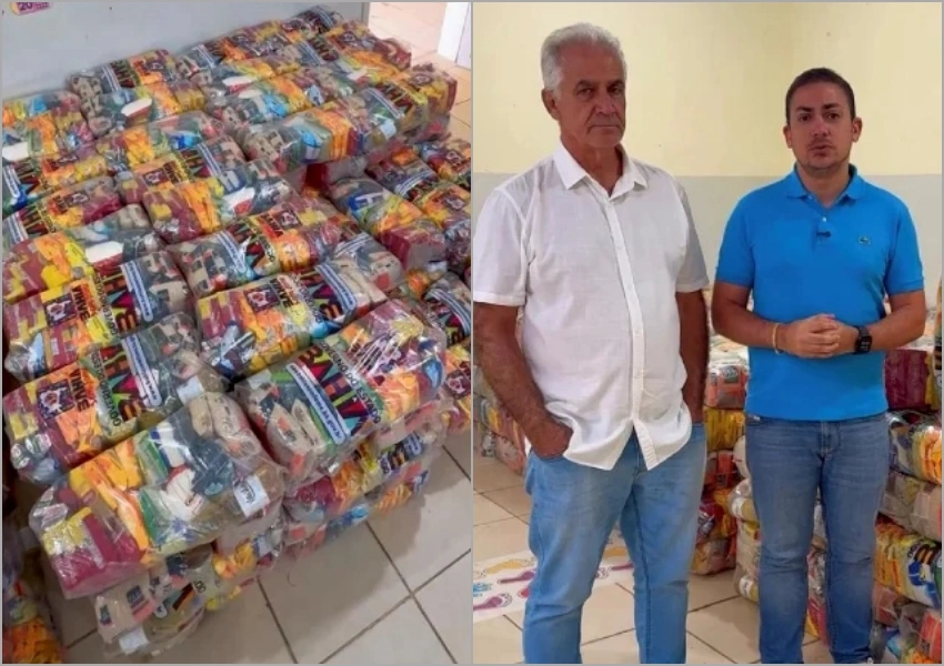 Famílias afetadas pelas chuvas recebem ajuda com 300 cestas em Ituaçu