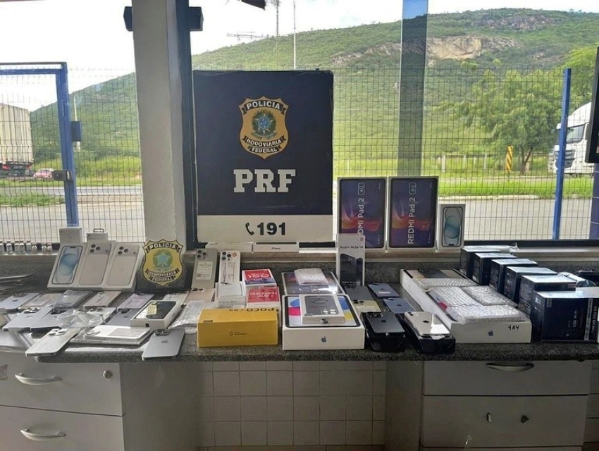 Mais de 40 iPhones são apreendidos durante fiscalização na BR-116
