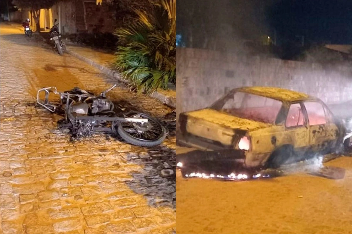 Briga entre enteado e padrasto termina com veículos incendiados em Malhada de Pedras