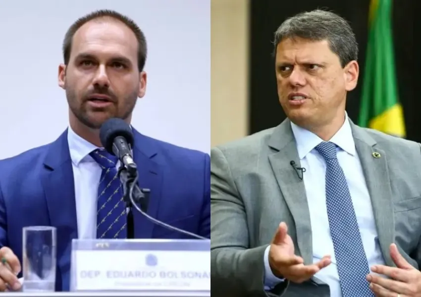Eduardo Bolsonaro cogita saída do PL diante de possível filiação de Tarcísio