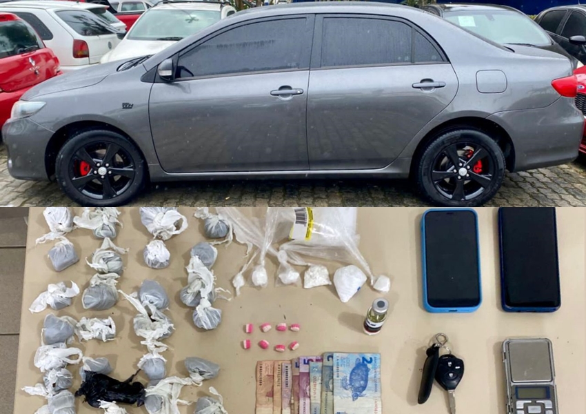 Polícia Militar realiza apreensão de drogas e detém suspeito em Vitória da Conquista