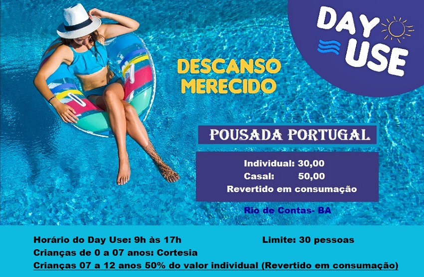 Rio de Contas: Aproveite a Pousada Portugal usando o Day Use