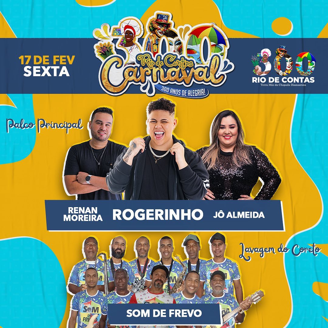 Carnaval de Rio de Contas 2023 celebra 300 anos de alegria
