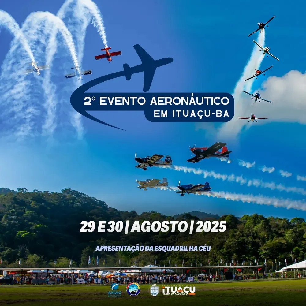 Ituaçu se prepara para o 2º Encontro Aeronáutico com acrobacias e atrações especiais