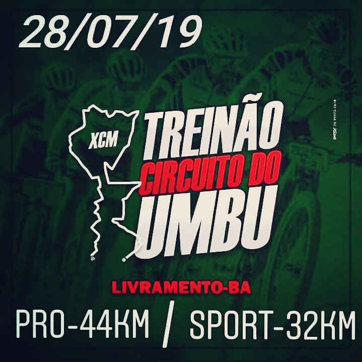 Vem aí Treinão Circuito do Umbu de Mountain Bike  em Livramento de Nossa Senhora