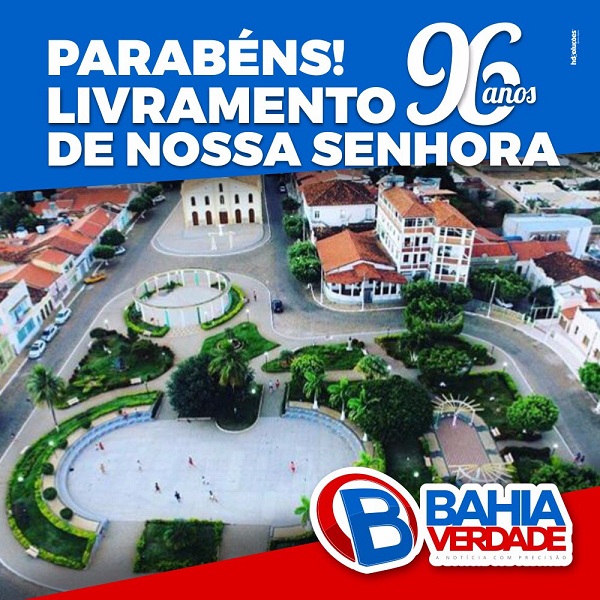 Parabéns Livramento De Nossa Senhora pelos seus 96 Anos!