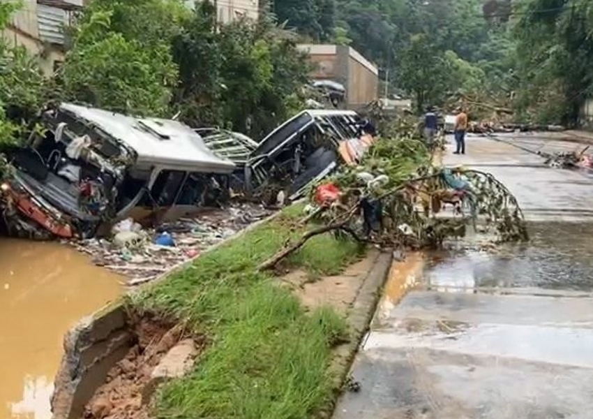 Sobe para 44 o número de mortos em decorrência das chuvas em Petrópolis, no Rio