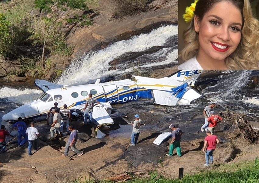 Aeronave com cantora Marília Mendonça e produtor cai em MG