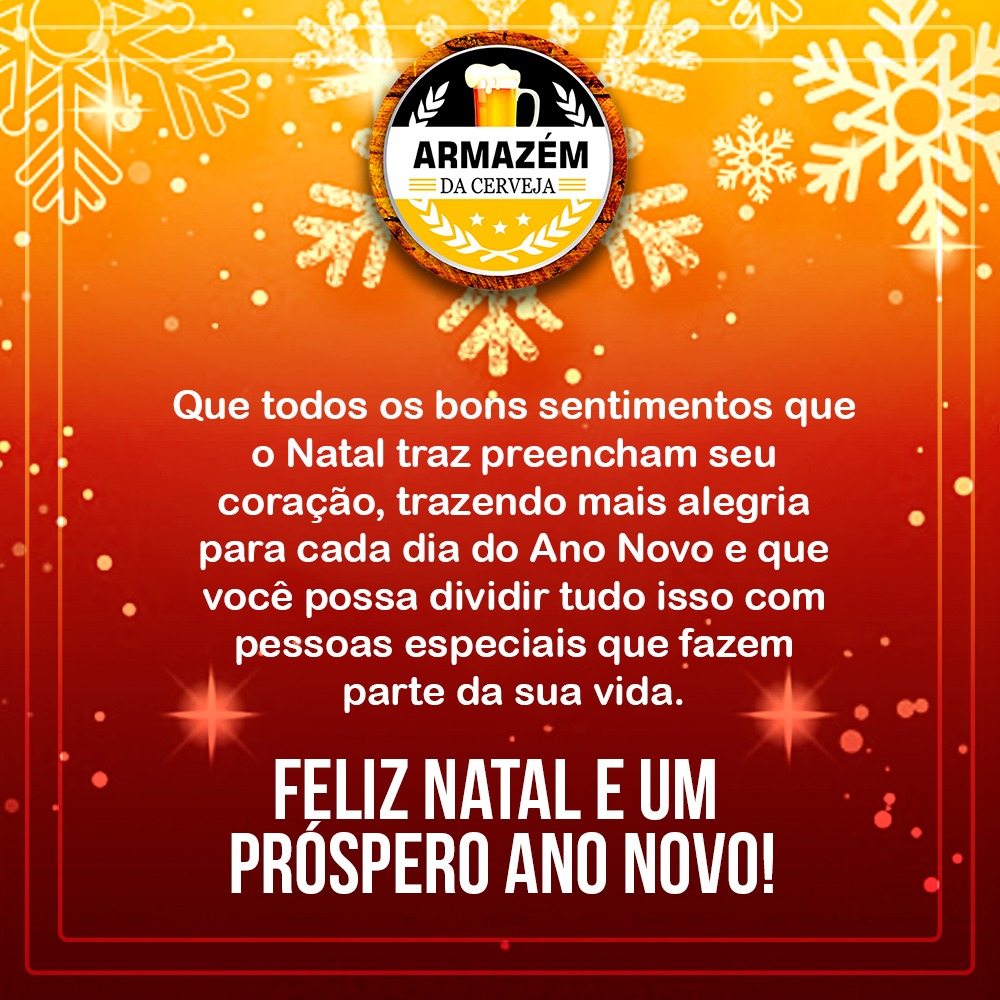 Armazém da Cerveja deseja a todos um Feliz Natal 