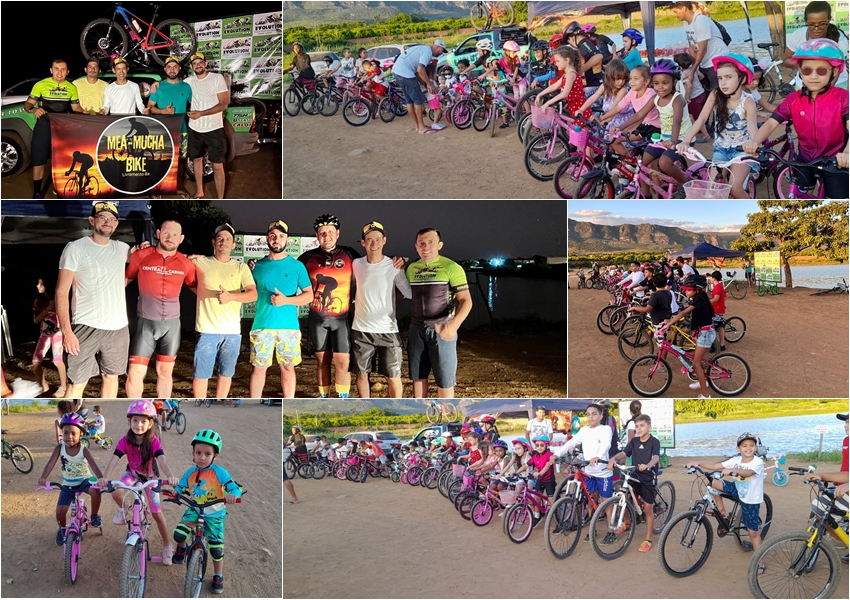2º Passeio Ciclístico Mea-Mucha Bike reuniu crianças para prática esportiva em Livramento