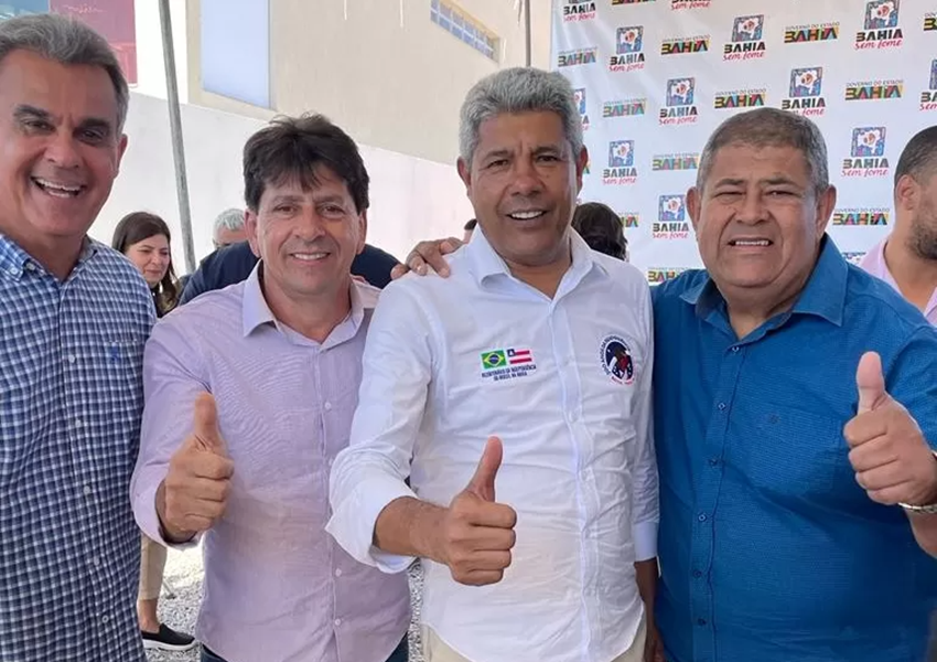 Ex-prefeito de Aracatu, Sérgio Maia prestigia visita de Governador Jerônimo Rodrigues em Caculé