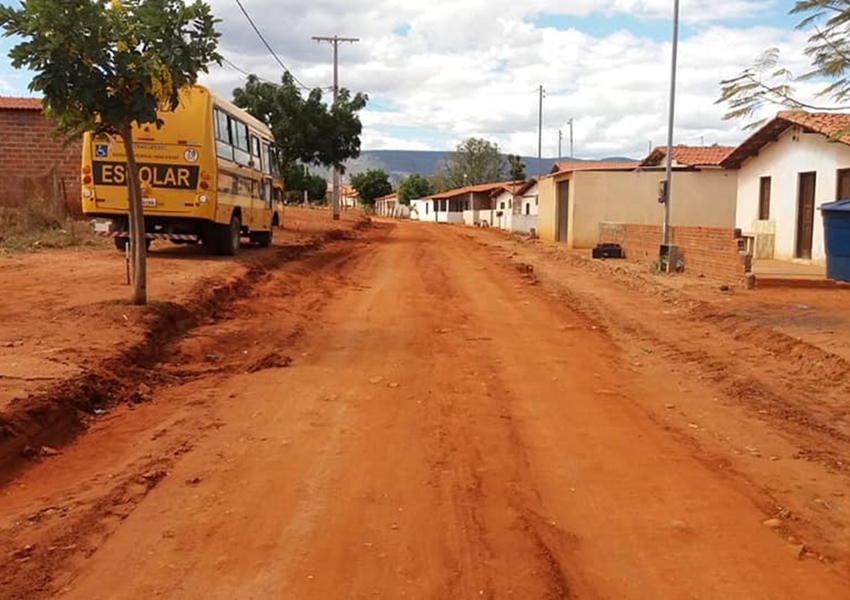 Dom Basílio: Prefeitura inicia serviços de terraplanagem para pavimentação asfáltica na comunidade da Passagem