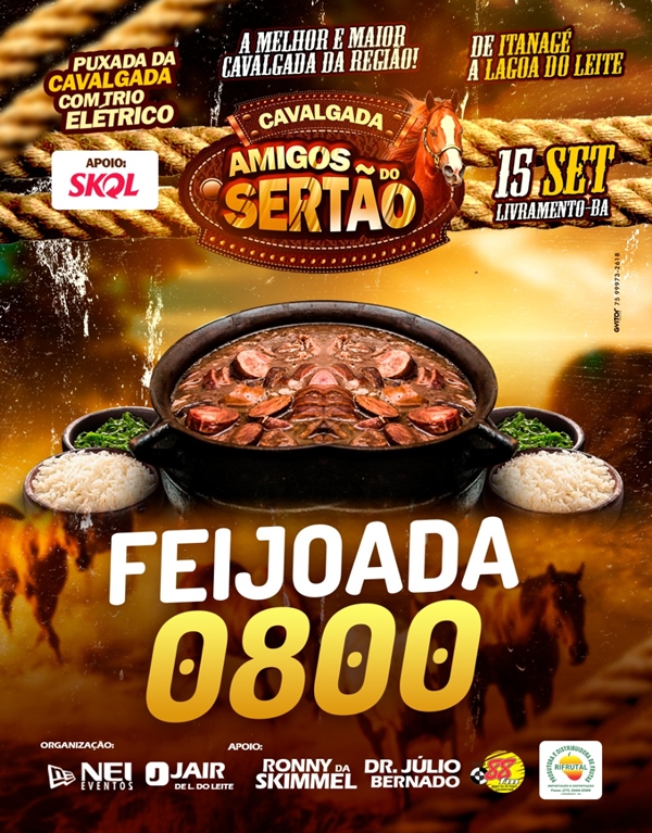 Livramento: Neste domingo (15) acontecerá grande Cavalgada Amigos do Sertão em Lagoa do Leite