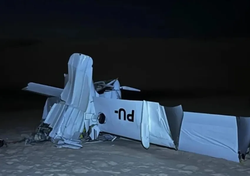 Queda de avião mata duas pessoas em Santo Amaro, no Maranhão