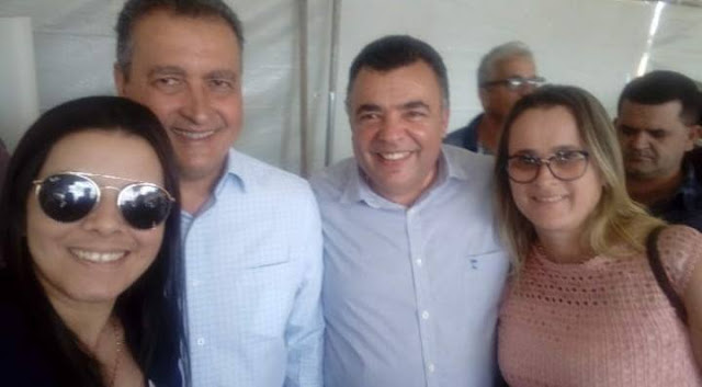 Prefeito Ricardinho Ribeiro recepciona governador Rui Costa em Vitória da Conquista