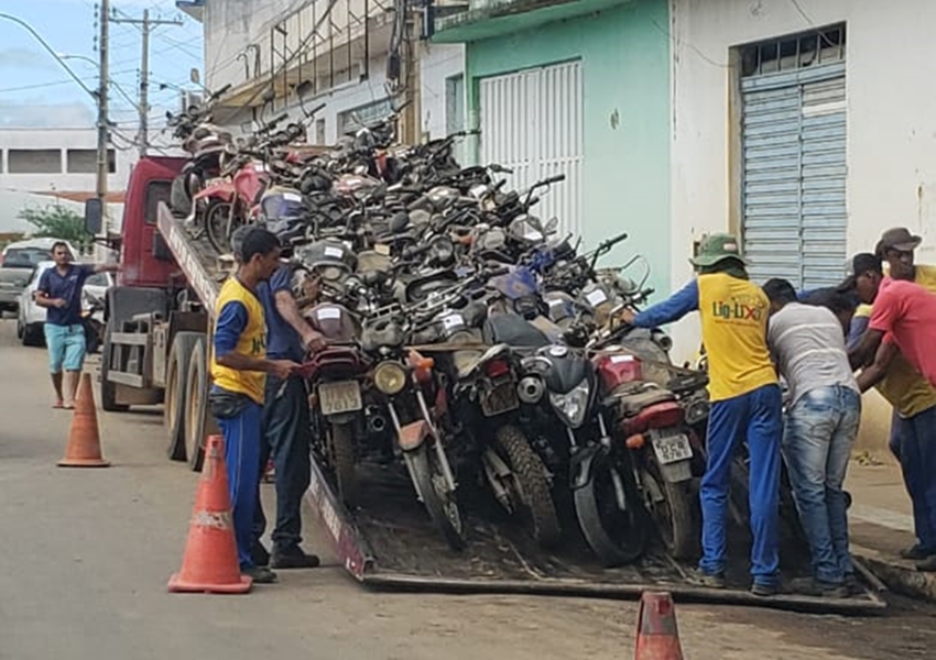 Livramento: Motos apreendidas são encaminhadas para leilão da 18° Ciretran de Brumado