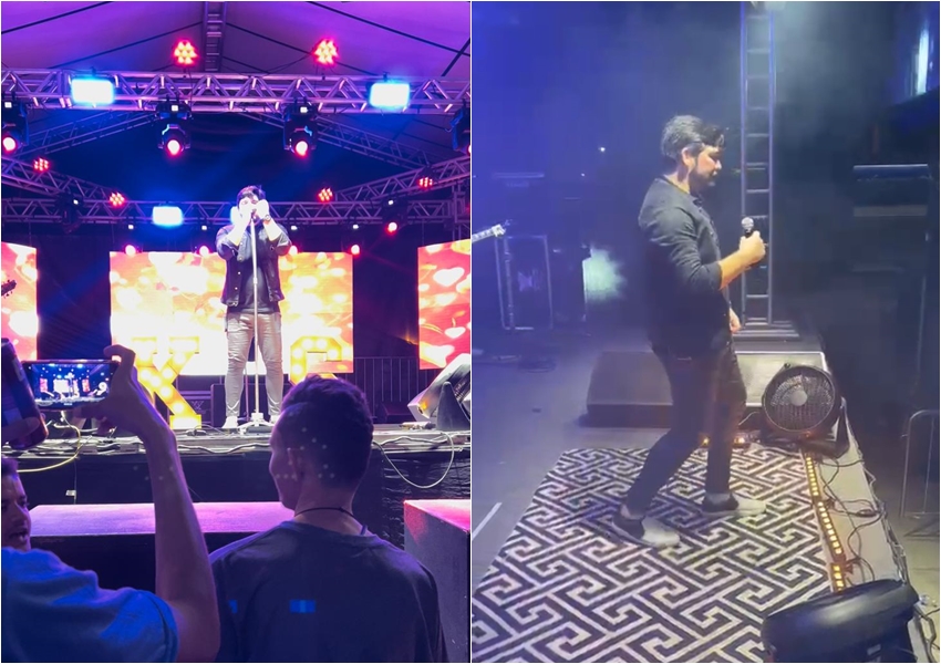 Sábado (02) teve o cantor Kiko Salli em Cordeiros