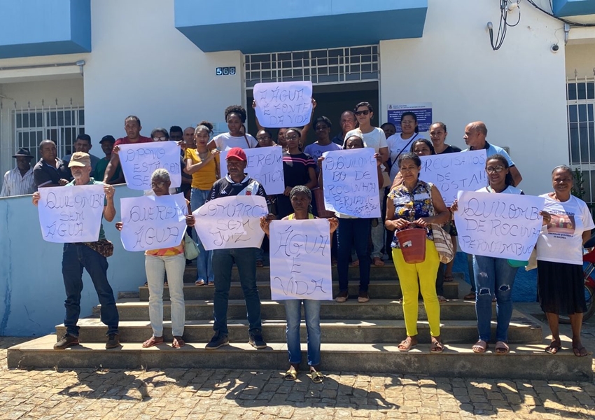Moradores de Comunidades Quilombolas protestam por acesso à Água em Livramento de Nossa Senhora