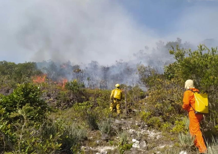Incêndio florestal em Rio de Contas é controlado por Brigadistas e e Bombeiros Militares